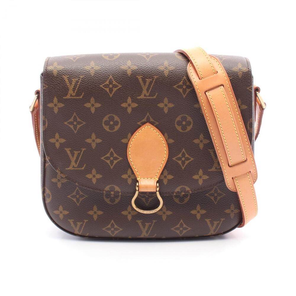 Louis Vuitton Saint Cloud Shoulder Bag Canvas Leather Monogram Brown
